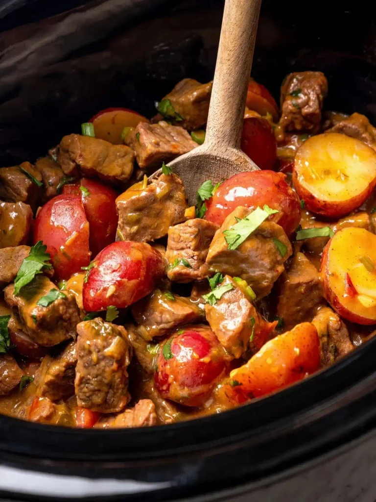 Beef Stew 2 Bowl of dark roux-based beef stew with carrots and potatoes