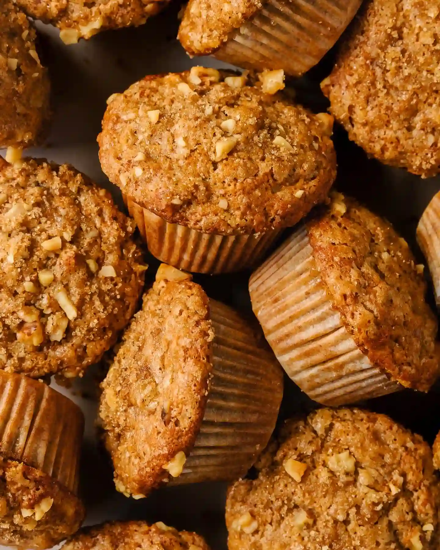 Banana Nut Muffins 2 banana nut muffins