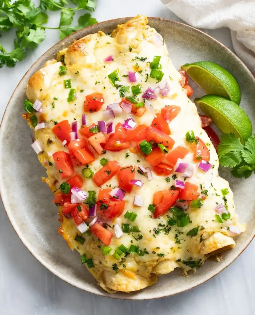 White Chicken Enchiladas 2 White chicken enchiladas