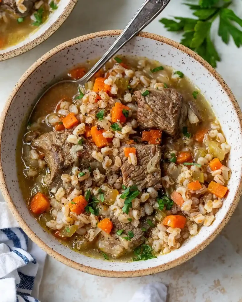 Beef Barley Soup 2 beef barley soup