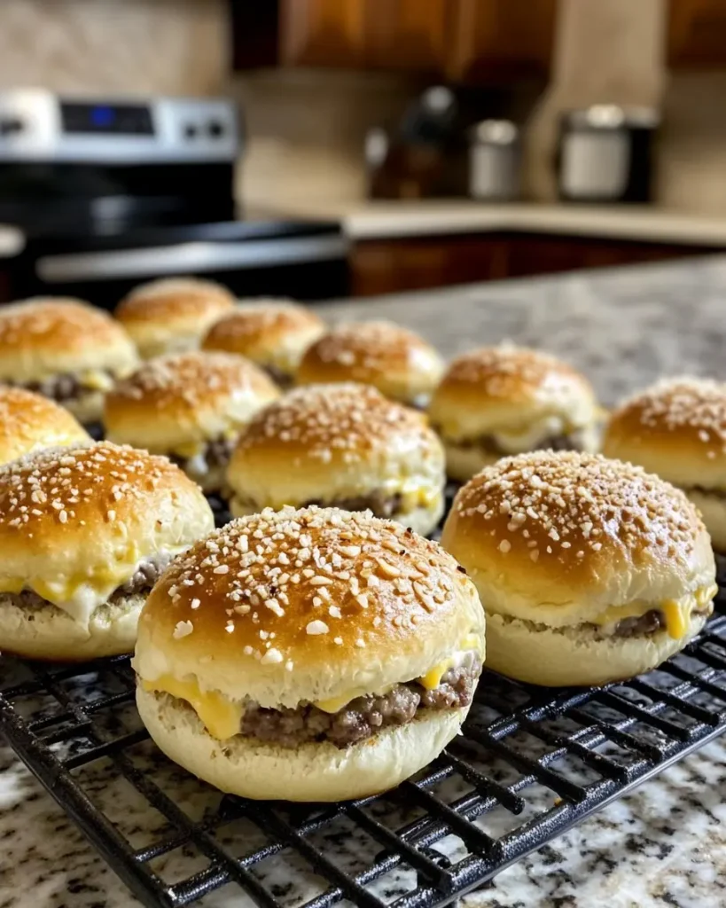 Cheeseburger Sliders 2 Cheeseburger sliders